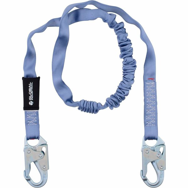 Global Industrial 6ftL Energy Absorbing Lanyard, Snap Hooks 761321